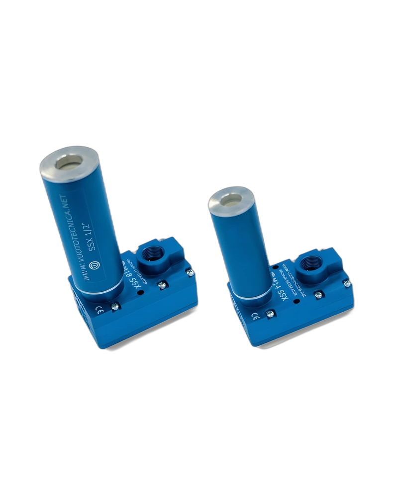 Multi-stage vacuum generators M 10 SSX, M 14 SSX and M 18 SSX